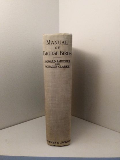 1927 Manual of British Birds 3rd edition Howard Saunders and W. Eagle Clarke spine view