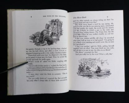 1954 copy of The Wind in the Willows illustrations on page 8 and 9 by Ernest Shepard
