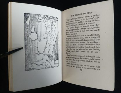 1962 copy of The Story of Doctor Dolittle by Hugh Lofting - The Bridge of the Apes illustration