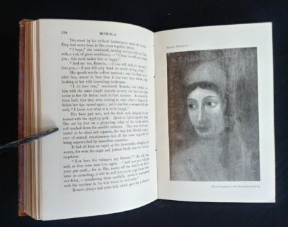 Agnolo Poliziano 1908 in a Leather bound RAMOLA by George Eliot published by McClurg & Co