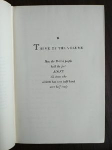 THE SECOND WORLD WAR by Winston Churchill 6 Volume first edition set 1948-1953 Theme page for the second volume THEIR FINEST HOUR