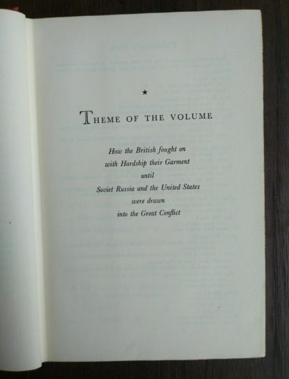 THE SECOND WORLD WAR by Winston Churchill 6 Volume first edition set 1948-1953 Theme page for the third volume THE GRAND ALLIANCE
