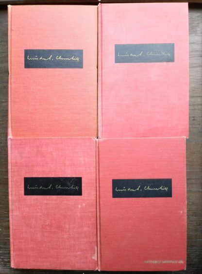 THE SECOND WORLD WAR by Winston Churchill 6 Volume first edition set 1948-1953 front cover view
