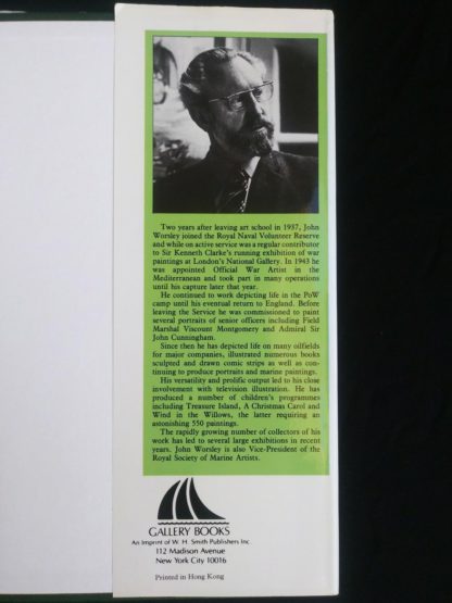 back dust jacket flap on a 1982 copy of The Wind in the Willows published by by Victoria House Publishing Limited