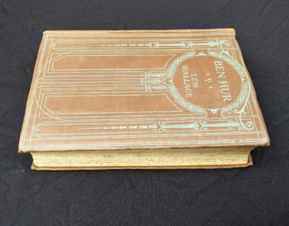 early undated printing of Ben Hur by Lew Wallace published by Charles H. Kelly aerial view of front cover and textblock