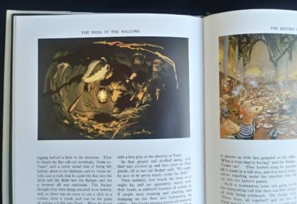 illustration of Mr. Badger underground tunnel in a 1982 copy of The Wind in the Willows published by by Victoria House Publishing Limited