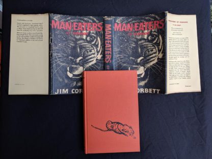 1946 First American Edition of MAN-EATERS of Kumaon by Jim Corbett full dustjacket and front cover