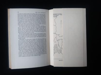 1956 first edition copy of Six decisive battles of the Second World War from the viewpoint of the vanquished - pull out map adjacent to page 70