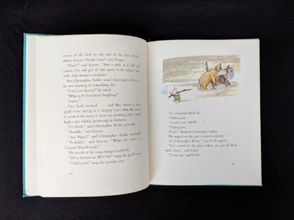 1965 copy of The Pooh Story Book stated 1st Canadian Edition page 22 and 23 with a colour illustration by Ernest Shepard