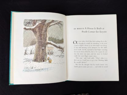 1965 copy of The Pooh Story Book stated 1st Canadian Edition page 6 and 7 with a colour illustration by Ernest Shepard