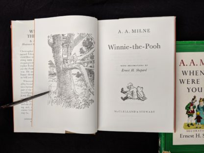 Title Page inside a copy of Winnie-the-Pooh 1979 published in Canada by McClelland & Stewart