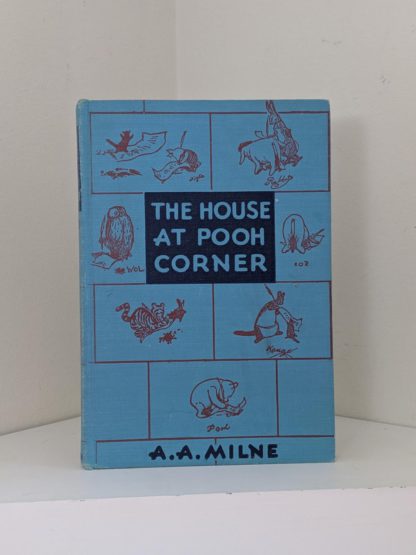 front cover of a 1950 copy of The House at Pooh Corner by A.A. Milne. First Reissue Edition