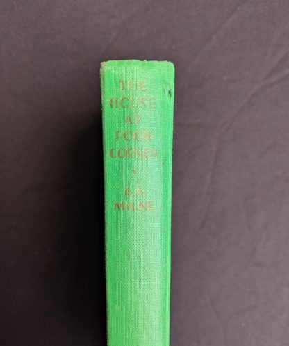 head of spine on a 1963 copy The House at Pooh Corner by A. A. Milne