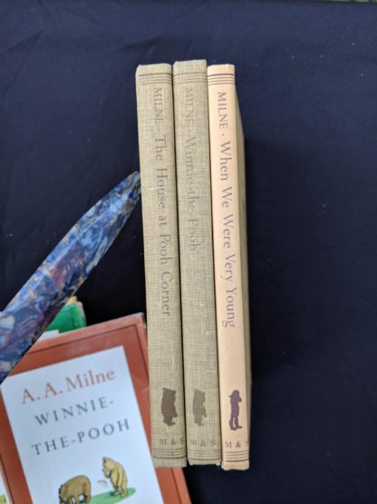 spine view of a Set of 3 Winnie-the-Pooh A. A. Milne books 1979 - 83