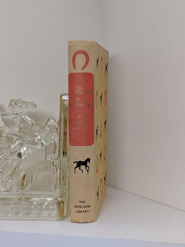 1949 copy of Black Beauty by Anna Sewell - The Heirloom Library - first printing spine view