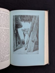 illustration plate inside a copy of The Decameron of Boccaccio by Giovanni Boccaccio. Published by The Bibliophilist Society circa 1930s