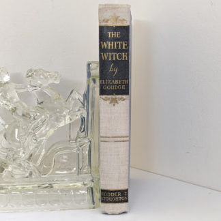 Spine view of a First Edition copy of The White Witch 1958 by Elizabeth Goudge published in London by Hodder & Stoughton
