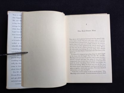 first chapter in a 1946 first edition copy of Mr. Blandings Builds His Dream House by Eric Hodgins