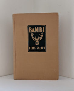 1929 copy of Bambi by Felix Salten published by Grosset & Dunlap