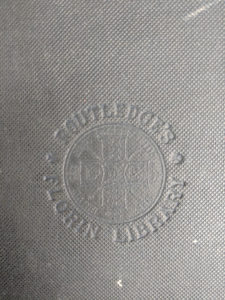 blindstamp on front cover of a 1880s copy of The Tower of London by Ainsworth