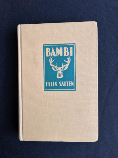 front cover of a 1929 copy of Bambi by Felix Salten published by Grosset & Dunlap