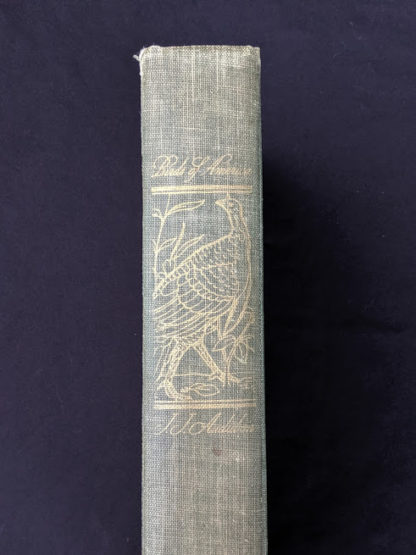 spine view up close of a 1937 First Edition copy of The Birds of America by John James Audubon