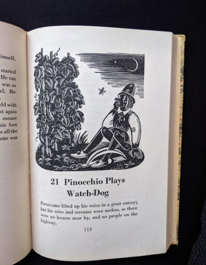 1946 second printing of a Rainbow Classics edition of Pinocchio The Adventures of a Little Wooden Boy page 113