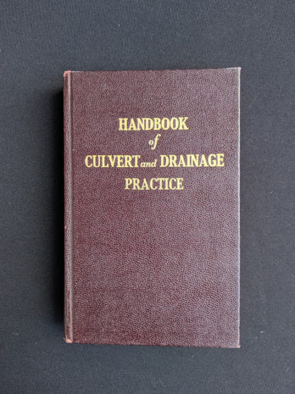 1950 copy of Handbook of Culvert & Drainage Practice - ARMCO Products