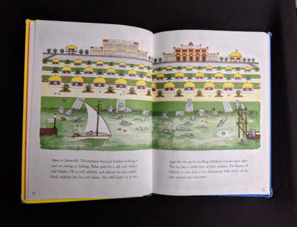 1963 copy of Babar the King by Jean de Brunhoff - page 12 and 13