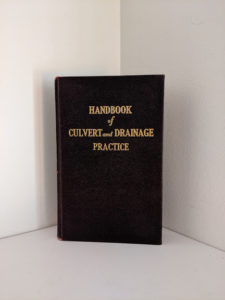 front cover of a 1950 copy of Handbook of Culvert & Drainage Practice - ARMCO Products