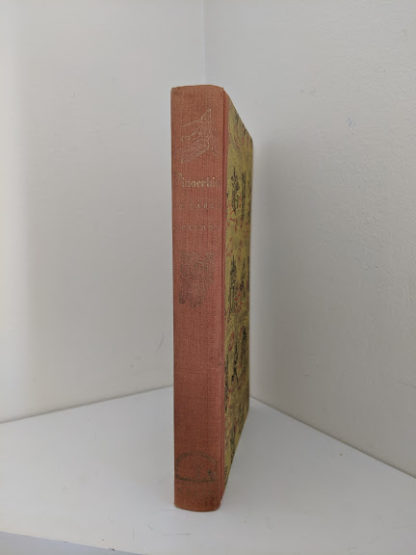 spine view in a 1946 second printing of a Rainbow Classics edition of Pinocchio The Adventures of a Little Wooden Boy