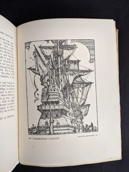 An Elizabethan Galleon - 1936 First Edition copy of The Tree - The Centenary Book of the Ulster Society for the Prevention of Cruelty to Animals 1836-1936