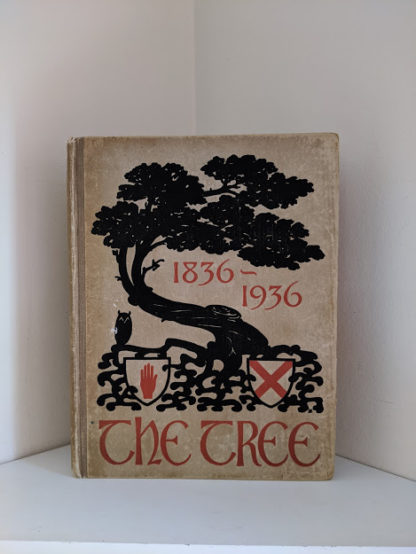 Front cover of a 1936 First Edition copy of The Tree - The Centenary Book of the Ulster Society for the Prevention of Cruelty to Animals 1836-1936