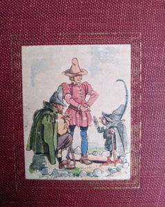 paste up on front cover on a 1945 Grimms Fairy Tales By the Brothers Grimm published by Grosset & Dunlap