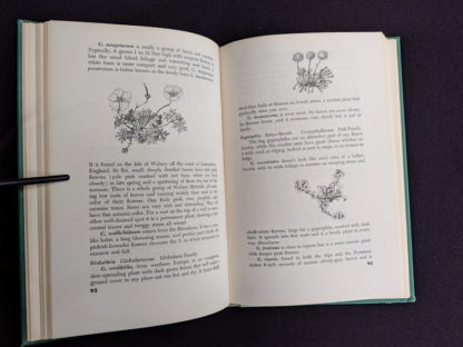 1959 copy of Rock Garden Plants - New Ways to Use Then Around Your Home by Doretta Klaber - descriptive list of plants