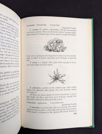 1959 copy of Rock Garden Plants - New Ways to Use Then Around Your Home by Doretta Klaber - plant descriptions