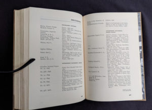 Bibliography at the back of a 1958 first edition copy of KLONDIKE - The Life and Death of the Last Great Gold Rush by Pierre Berton