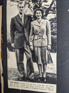 Princess Elizabeth arm-in-arm with her husband