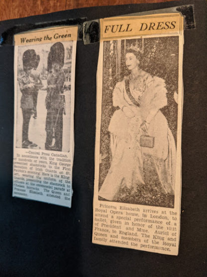 Princess Elizabeth arrives at the Royal Opera House in London in a full gown