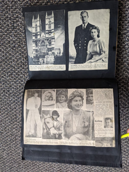 Vintage Souvenir Book Full of early article pictures of Queen Elizabeth and Royal family