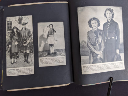 images of Queen Elizabeth and princess Margaret when they were teenagers