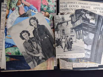 inside a Vintage Souvenir Book Full of early article pictures of Queen Elizabeth