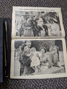 photo of 3 generations of the Royal Family when Charles was very small