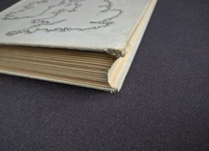 Bottom corner edge on a 1937 copy of A History of Britain by H. B. King - macmillan company of canada ltd