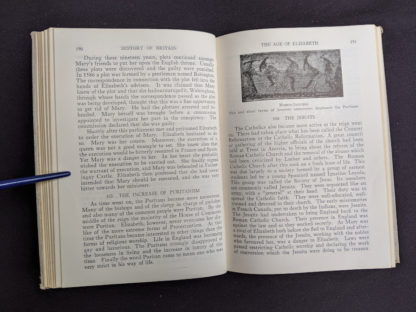 The Age of Elizabeth in a 1937 copy of A History of Britain by H. B. King - macmillan company of canada ltd