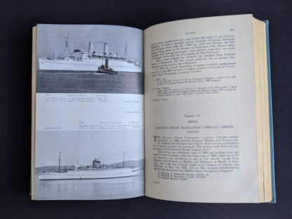 Chapter 113 inside a 1955 copy of North Atlantic Seaway - an illustrated history of the passenger services linking the old world with the new