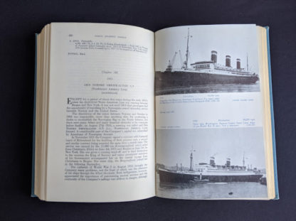 Chapter 142 inside a 1955 copy of North Atlantic Seaway - an illustrated history of the passenger services linking the old world with the new