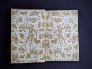 front pastedown and endpaper inside a 1947 copy of Rubaiyat of Omar Khayyam - Random House