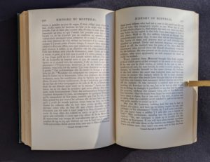 page 320 and 321 inside a 1928 limited edition of Montreal 1640-1672 - From the French of Collier De Casson