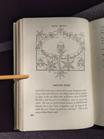 1952 copy of The Easter Book Of Legends And Stories - fourth Edition -illustrated by Pamela Bianco - Easter Eggs by Kate Seredy